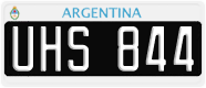 License plate of Argentina, Cars (1995, ABC 123)