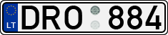 License plate of Lithuania, Cars