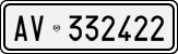 License plate of Italy, Cars (1927 year series)