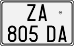 License plate of Italy, Cars (1994 year series)