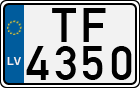 License plate of Latvia, Motorcycles