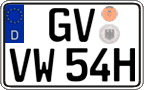 German license plate, Plates for oldtimers (type 