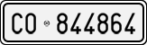 License plate of Italy, Cars (1927 year series)