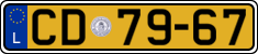 License plate of Luxembourg, Diplomatic