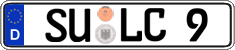 German license plate, Regular plates