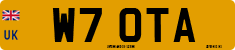 License plate of the United Kingdom, 1983 year system