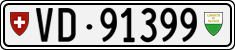 License plate of Switzerland, Cars