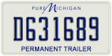 Michigan, Permanent Trailer (A123456)