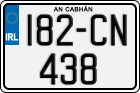License plate of Ireland, Regular plates