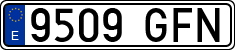 License plates of Spain, Ordinary (2000)