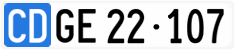License plate of Switzerland, Diplomatic