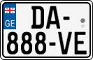 License plate of Georgia, Cars (2014)