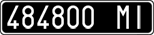 License plate of Italy, Cars (1927 year series)