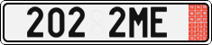 License plate of the Czech Republic, Export transit plates
