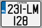 License plate of Ireland, Regular plates
