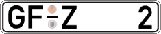 German license plate, Regular plates