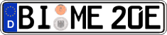 German license plate, Electric vehicles