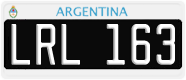 License plate of Argentina, Cars (1995, ABC 123)