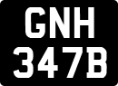 License plate of the United Kingdom, 1963 year system
