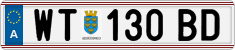License plate of Austria, Regular plates