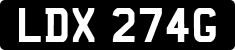 License plate of the United Kingdom, 1963 year system
