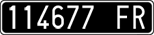 License plate of Italy, Cars (1927 year series)