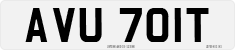 License plate of the United Kingdom, 1963 year system