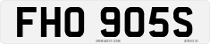 License plate of the United Kingdom, 1963 year system