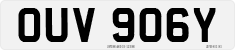 License plate of the United Kingdom, 1963 year system