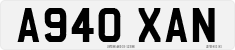 License plate of the United Kingdom, 1983 year system