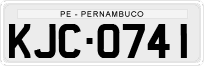 License plate of Brazil, Private owners (1990)