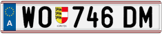 License plate of Austria, Regular plates