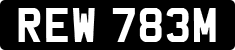 License plate of the United Kingdom, 1963 year system