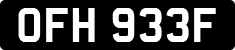 License plate of the United Kingdom, 1963 year system