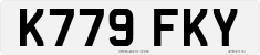 License plate of the United Kingdom, 1983 year system
