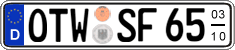 German license plate, Seasonal plates