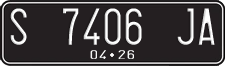 License plate of Indonesia, Regular plates