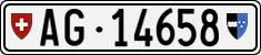 License plate of Switzerland, Cars