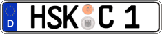 German license plate, Regular plates