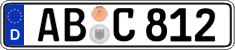 German license plate, Regular plates