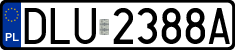 License plates of Poland, Regular car plates