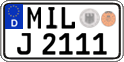 German license plate, Regular plates
