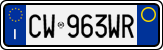 License plate of Italy, Cars (1994 year series)