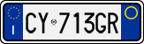 License plate of Italy, Cars (1994 year series)