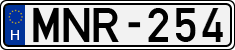 license plates of Hungary, Cars (1990)