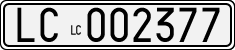 License plate of Italy, Cars (1927 year series)