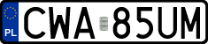 License plates of Poland, Regular car plates