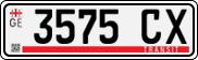 License plate of Georgia, Export transit plates