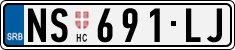 License plate of Serbia, Cars