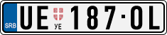 License plate of Serbia, Cars
